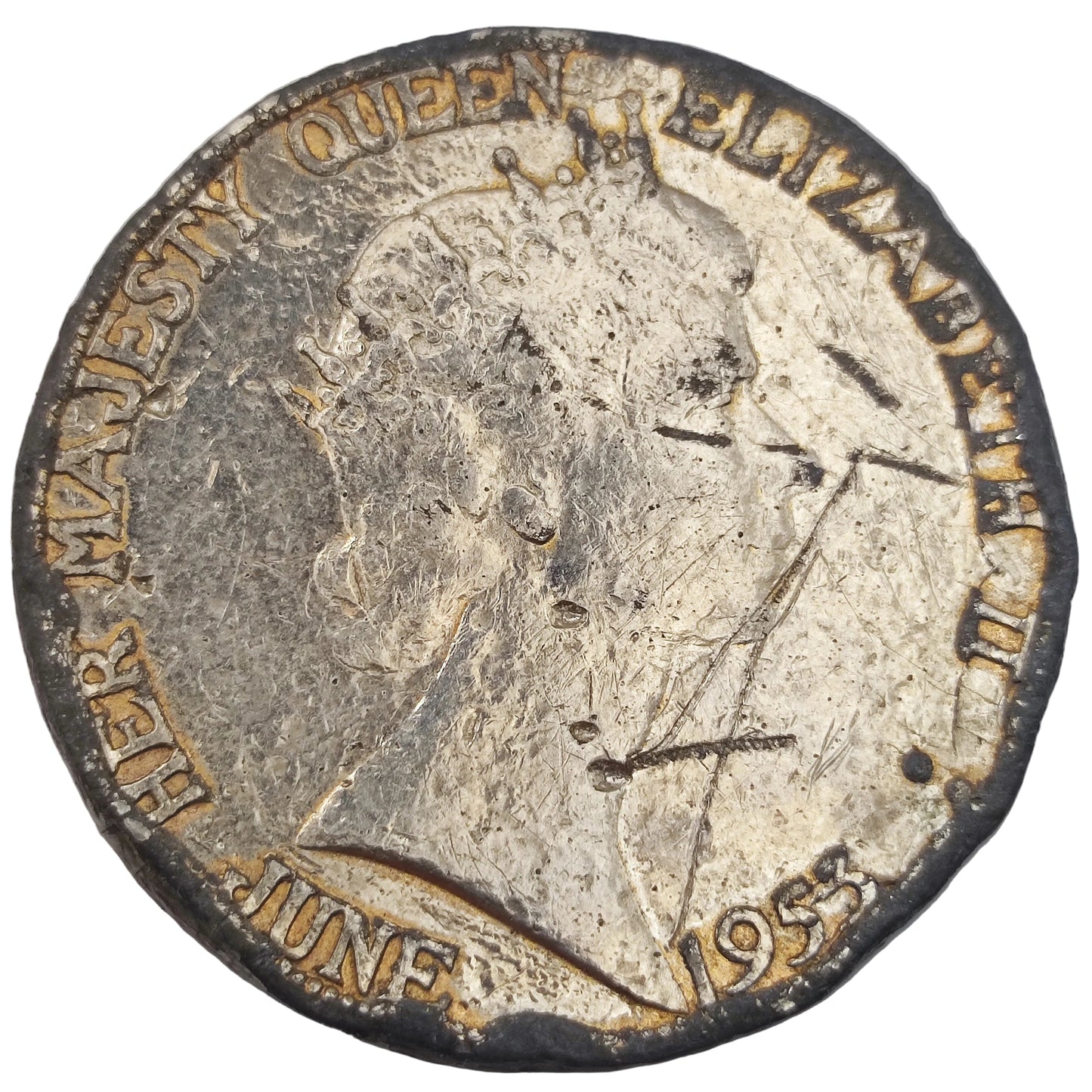 1953 UK Coronation of Elizabeth II Celebration Medallion