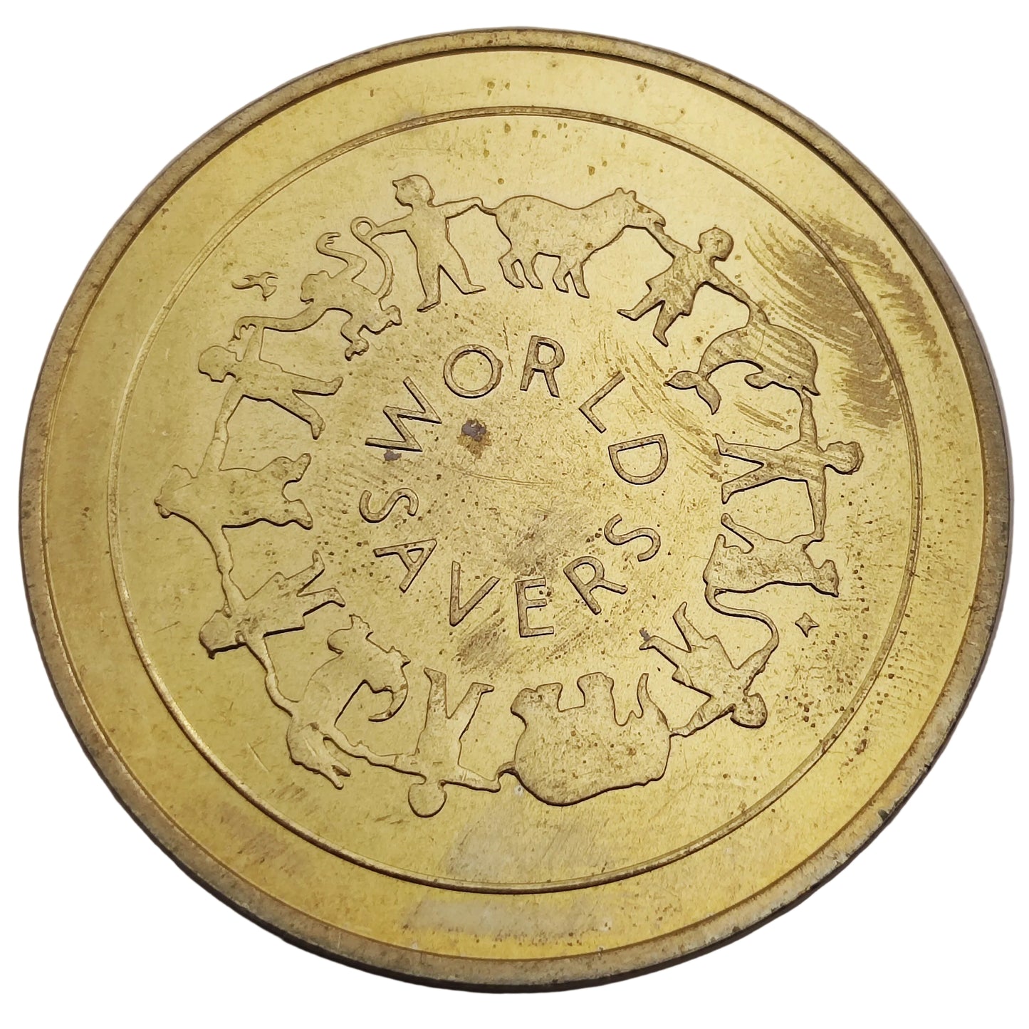 1992 UK Natwest World Savers Medal - Black Rhino