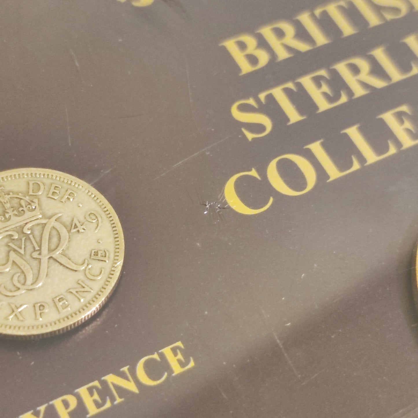 1949 UK British Sterling Collection Framed Coin Set