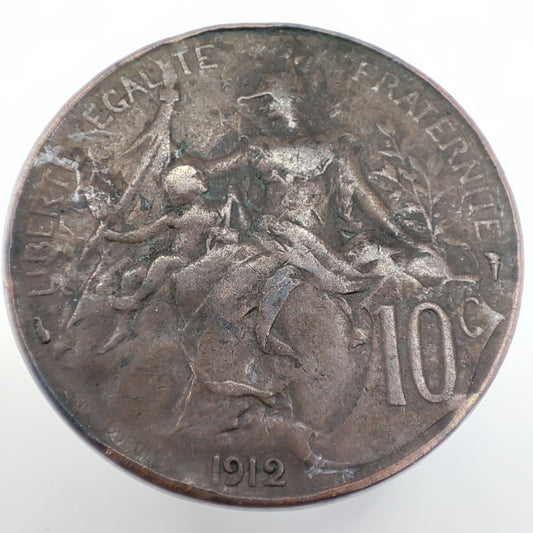1912 France Third Republic 10 Centimes