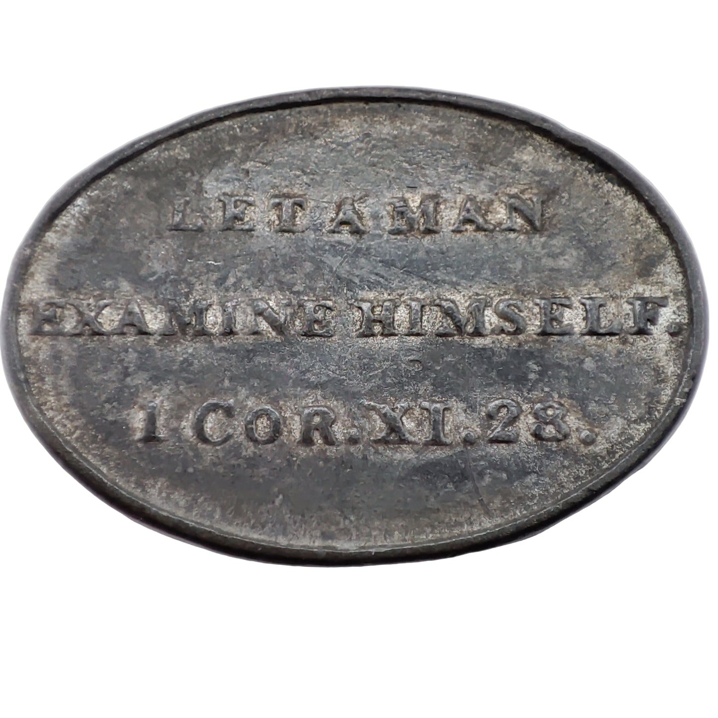 1843 Scottish Communion Token - Free Church of Scotland (Table 1)