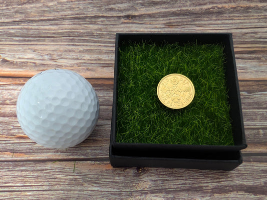 Sixpence (1953-1967) - Gold Plated Coin Golf Ball Marker