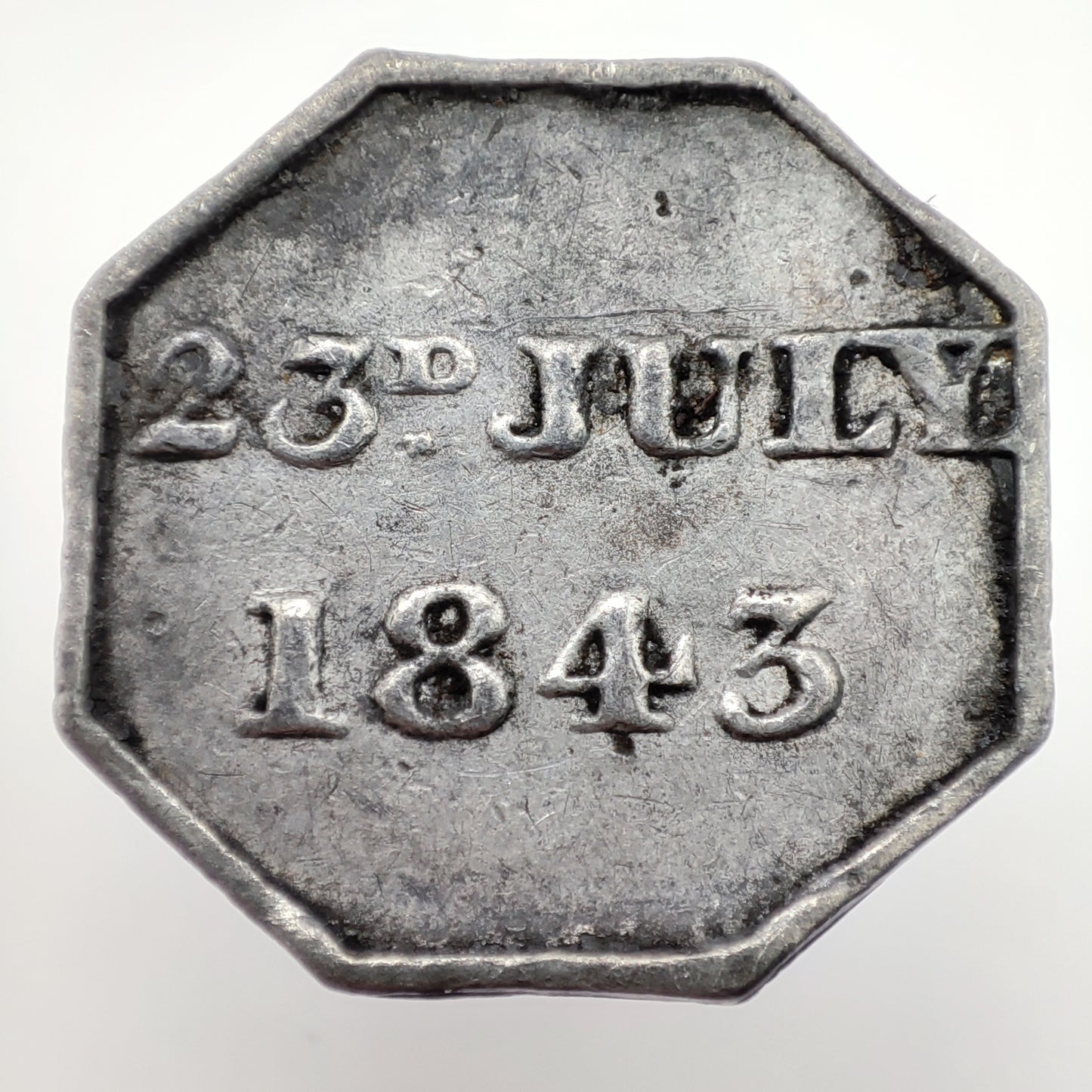 1843 Scottish Communion Token - Stanley FPC