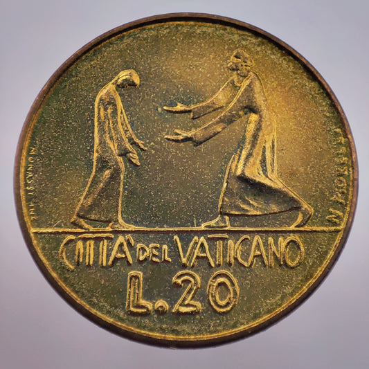 1978 Vatican 20 Lire - Paul VI (UNC)
