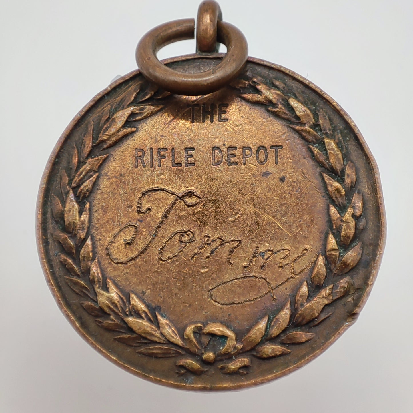 Peninsula Barracks Boxing Medal, Engraved 'Tommy', The Rifle Depot