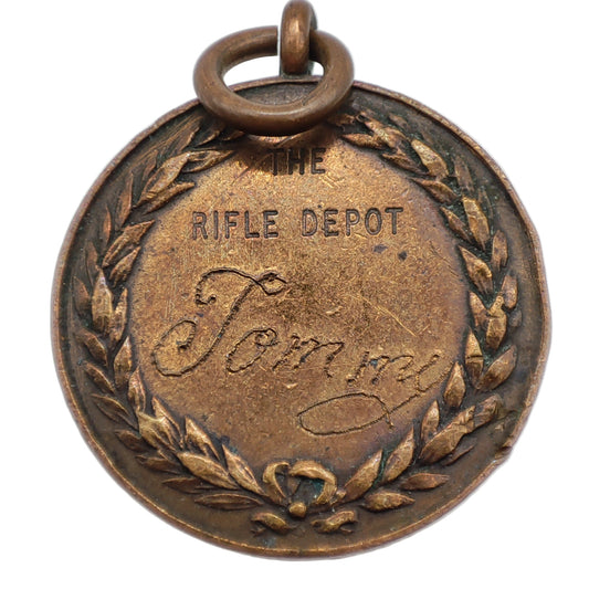 Peninsula Barracks Boxing Medal, Engraved 'Tommy', The Rifle Depot