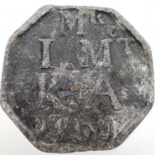 1769 Scottish Communion Token - Jn McIntyre Minister, Amulree