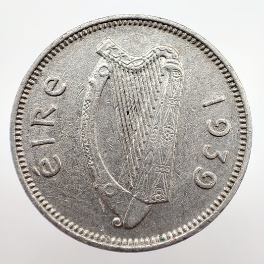 1939 Ireland Hare 1/2 Reul (3 Pingine)