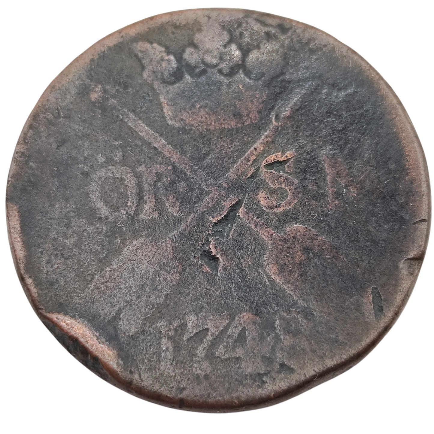 1748 Sweden 2 Öre Silvermynt, Frederick I