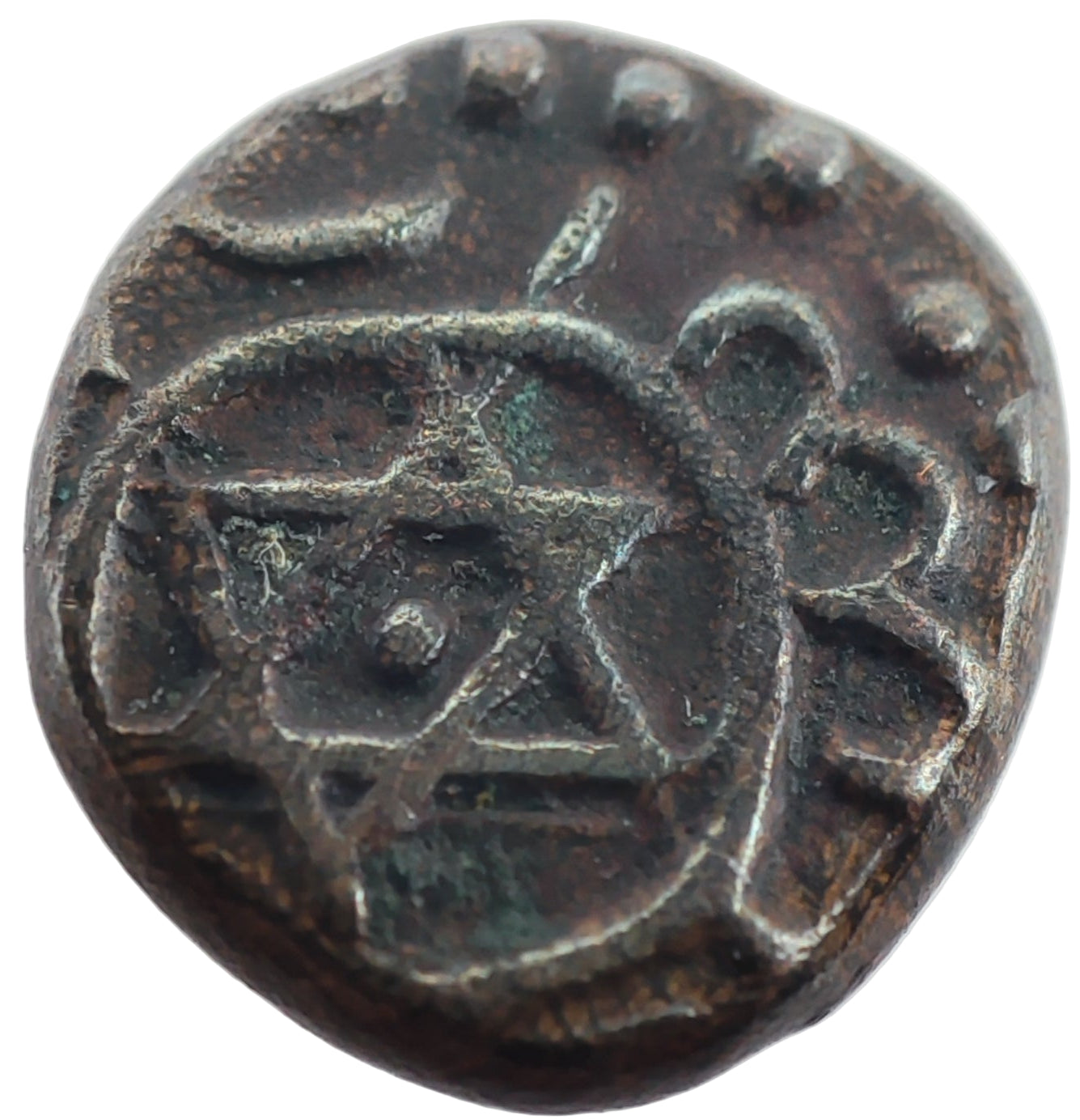 1885-1895CE Kingdom of Travancore 1 Cash, Moolam Thirunal Rama Varma VI