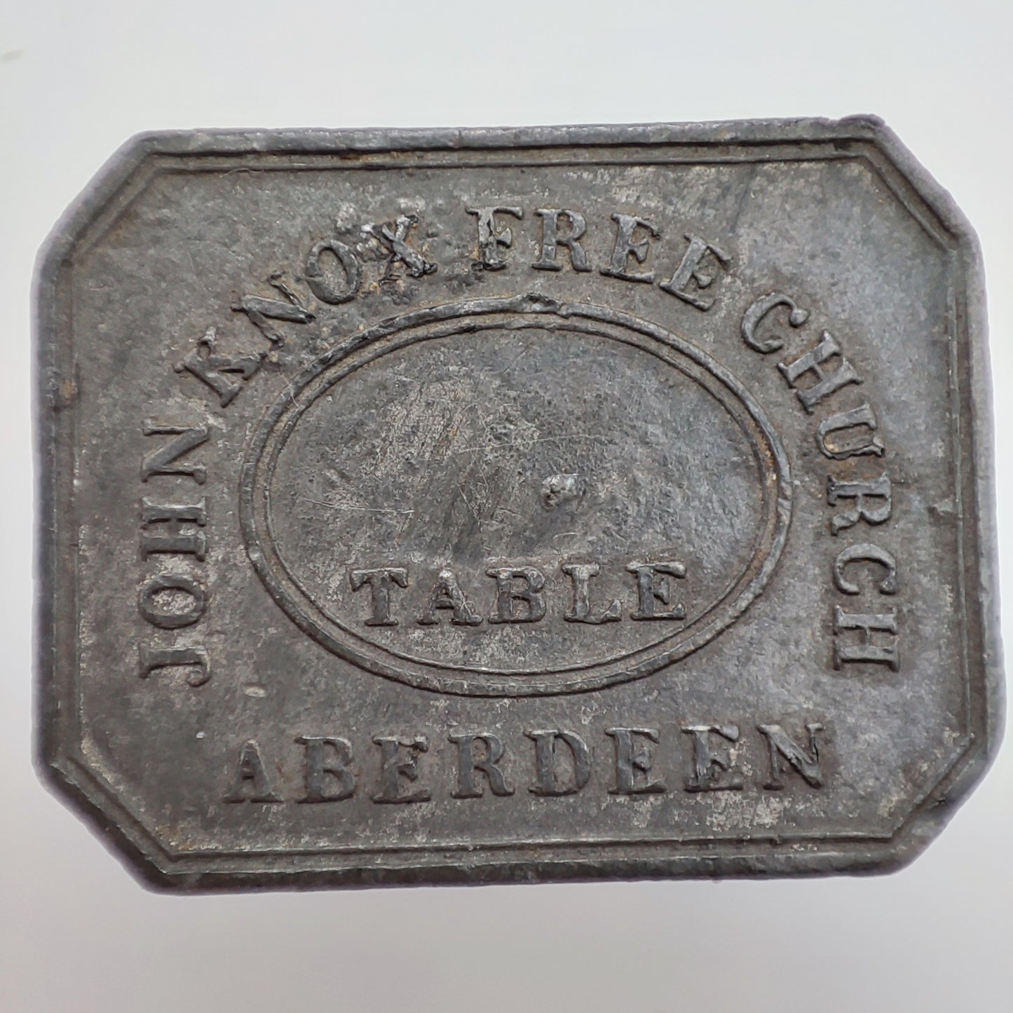 19th c. Scottish Communion Token - John Knox Church Aberdeen