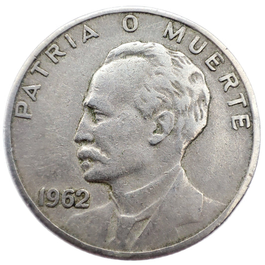 1962 Cuba 20 Centavos - José Martí