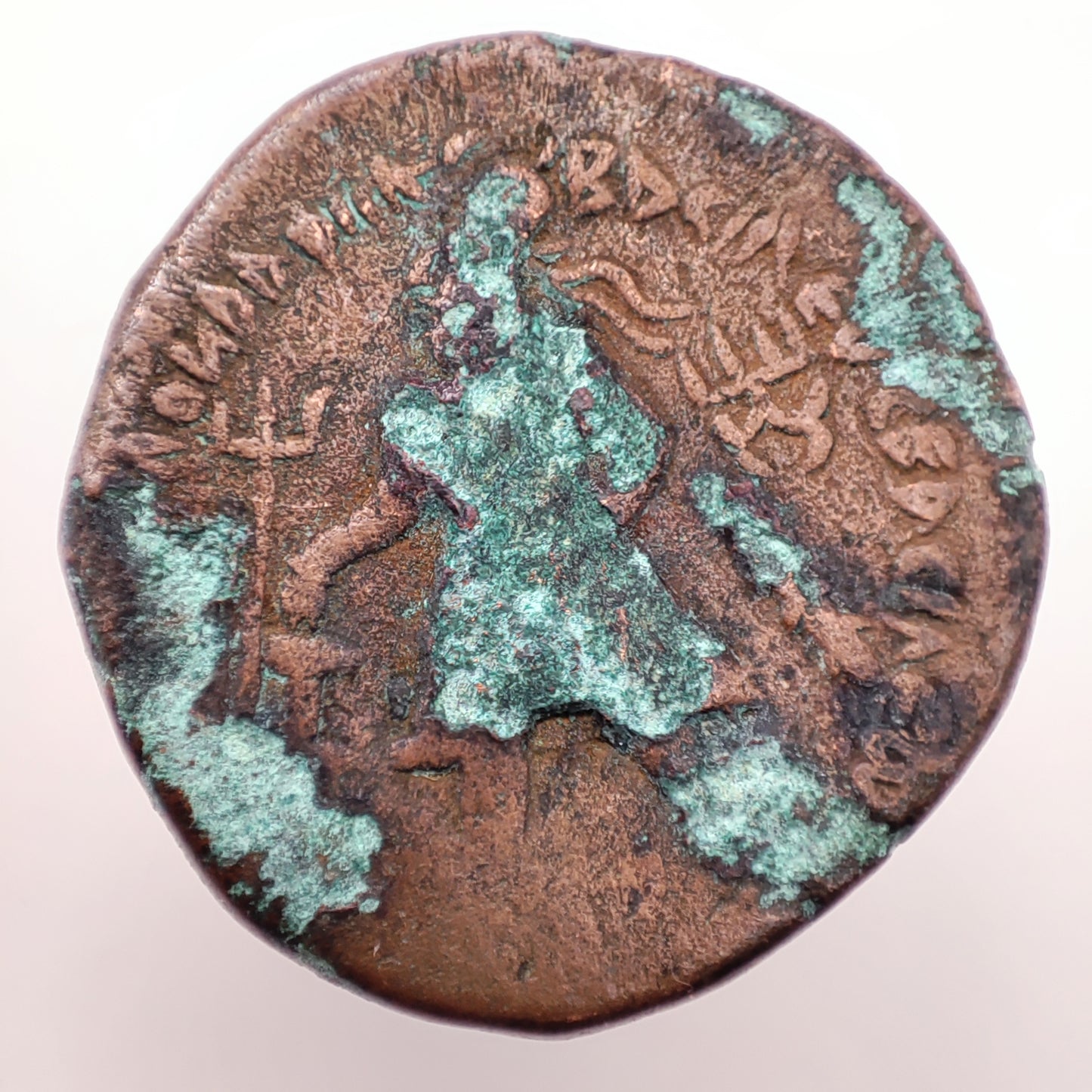 100-128CE Kushan Empire, Vima Kadphises Bilingual Tetradrachm (Unit)