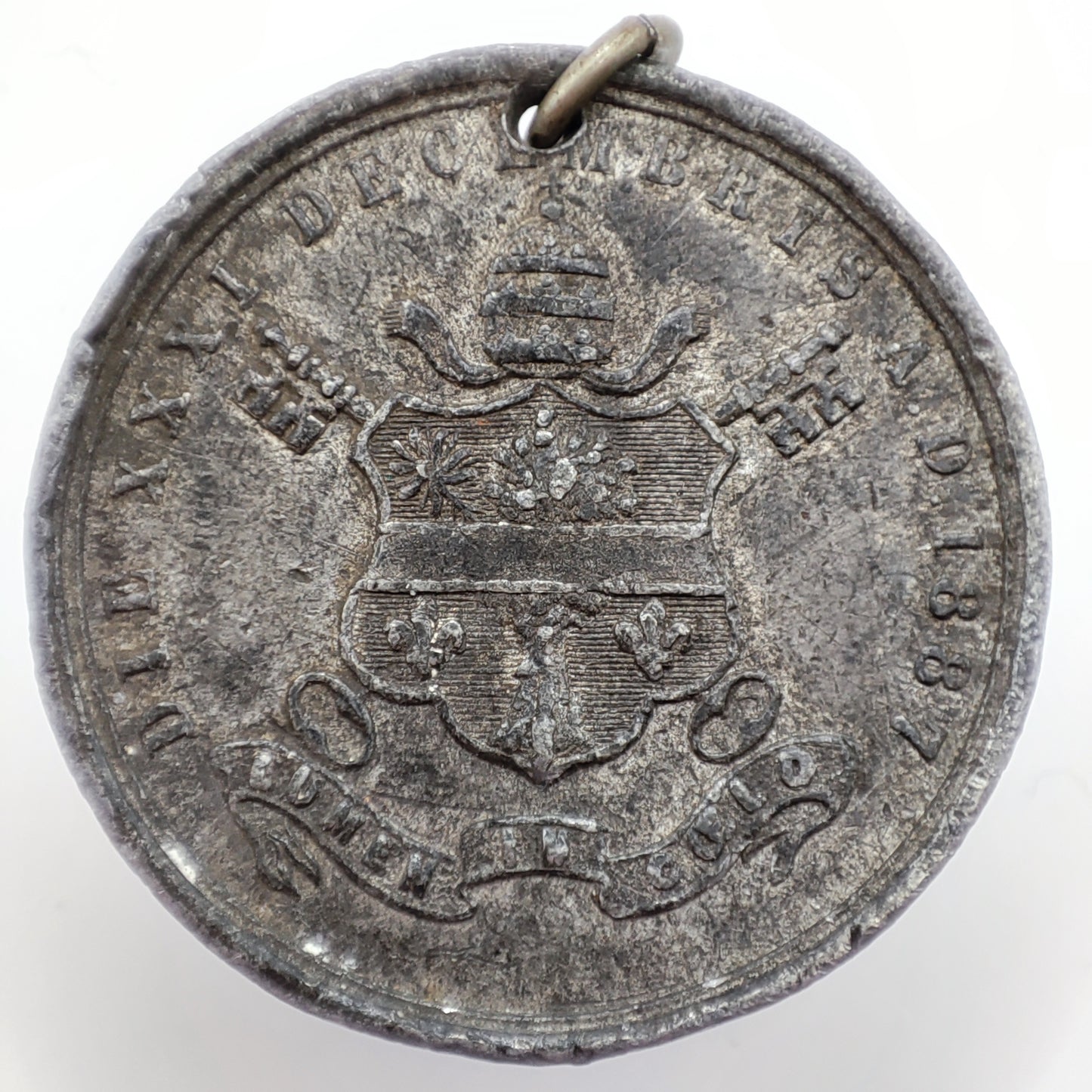 1887 Vatican Pope Leonis XIII Golden Jubilee Medal, 50th Year of Priesthood