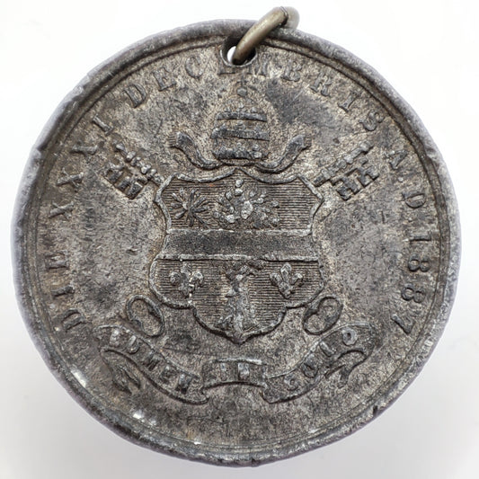 1887 Vatican Pope Leonis XIII Golden Jubilee Medal, 50th Year of Priesthood