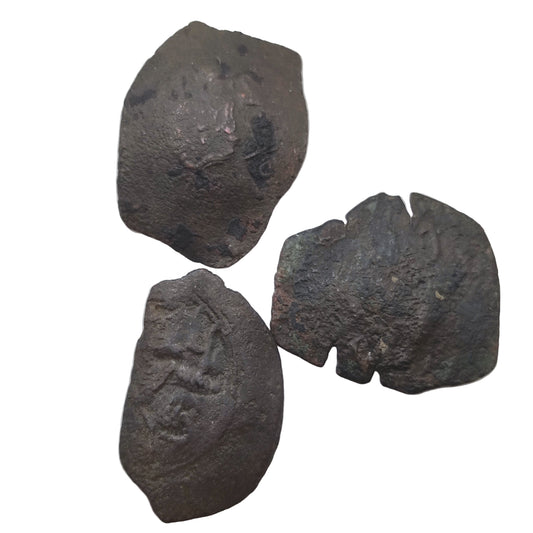 3x 11th-14th Century Byzantine Trachy