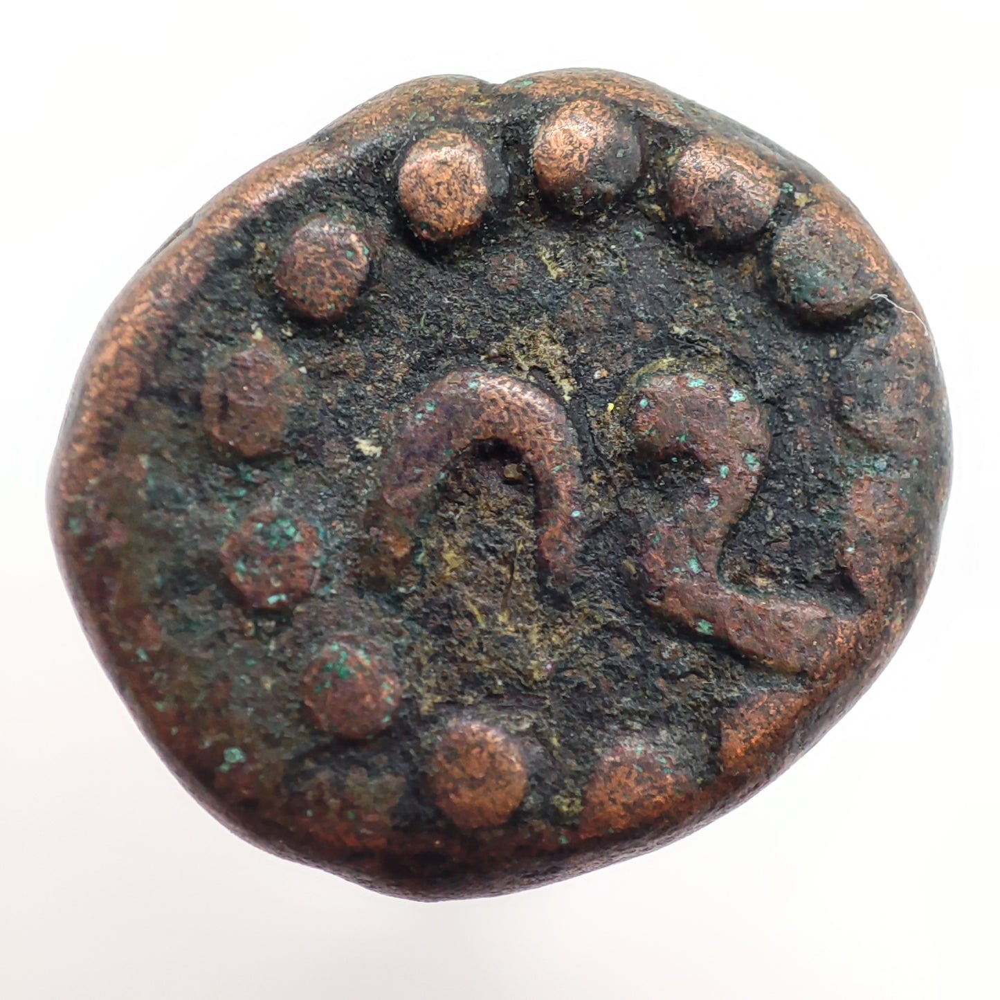 1750CE Mysore 1 Kasu, Krishnaraja Wodeyar II, Numerical Series (#17)