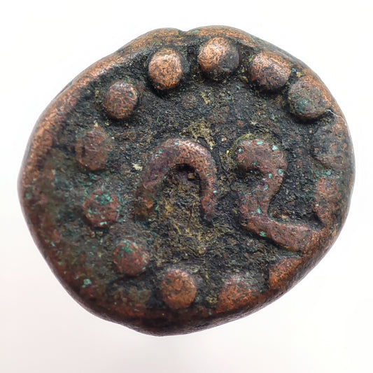 1750CE Mysore 1 Kasu, Krishnaraja Wodeyar II, Numerical Series (#17)