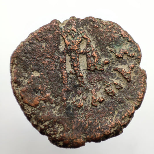 >80CE Kushan Empire, Kujula Kadphises Reduced Tetradrachm, Posthumous Issue