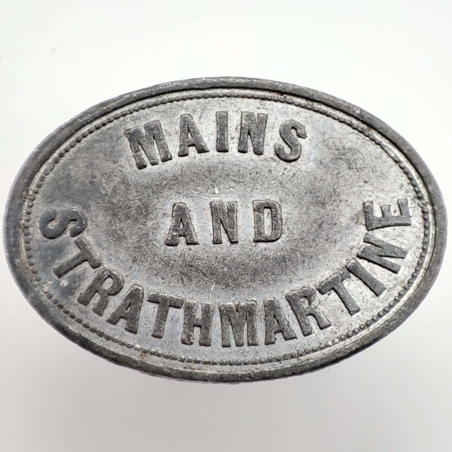 19th c. Scottish Communion Token - Mains and Strathmartine