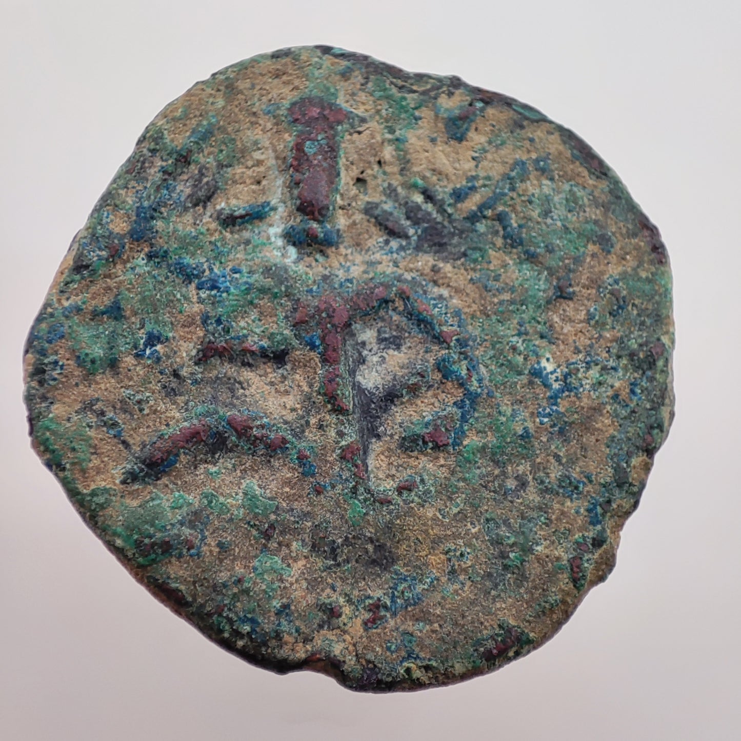 c. 195-230CE Jouanjouan Bronze Unit, Baktrian Nomad Imitation of Huvishka Tetradrachm