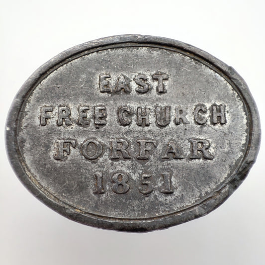 1851 Scottish Communion Token - East Church Forfar