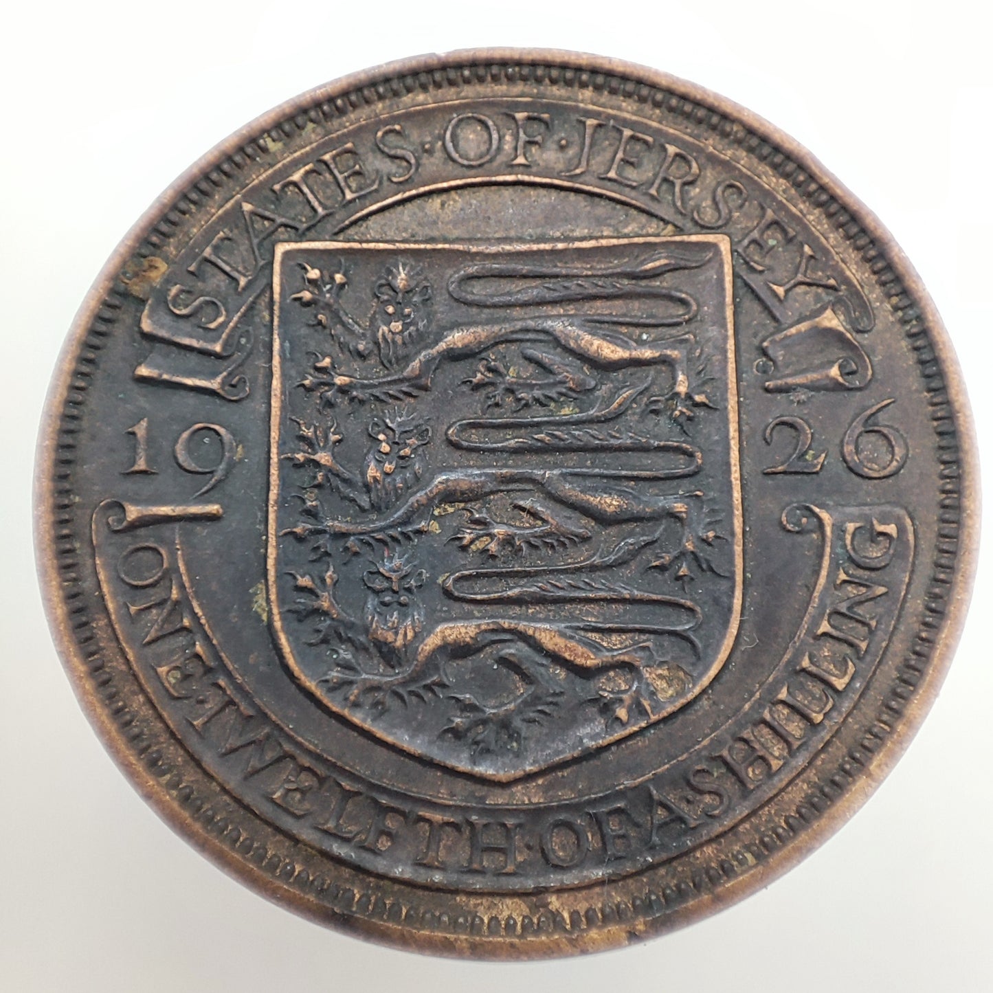 States of Jersey 1926 1/12 Shilling