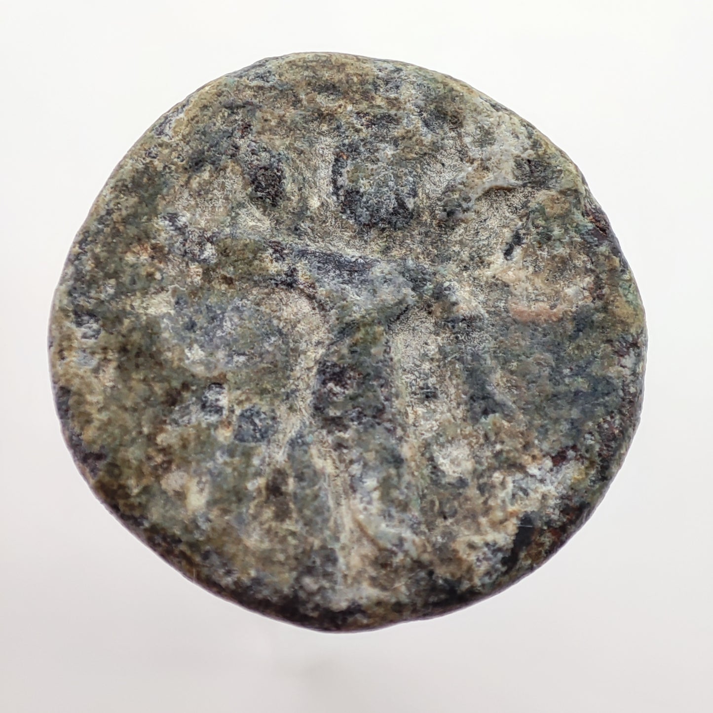 58-12BCE Indo-Scythian Lead Double Unit, Rajuvula, Lion & Herakles