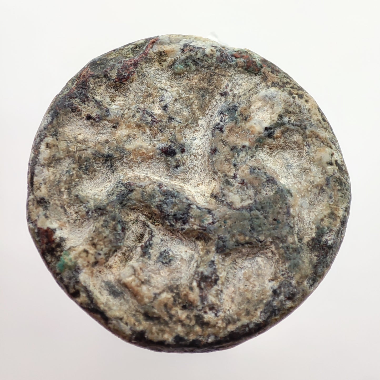 58-12BCE Indo-Scythian Lead Double Unit, Rajuvula, Lion & Herakles