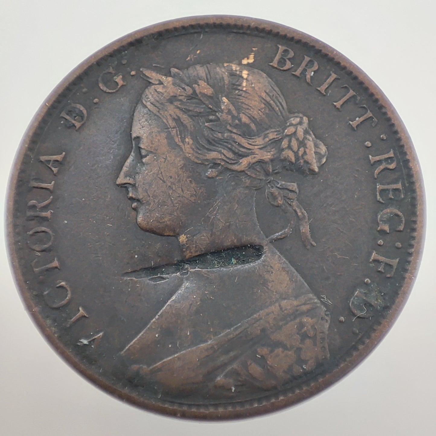 Canada New Brunswick 1864 1 Cent - Graffiti
