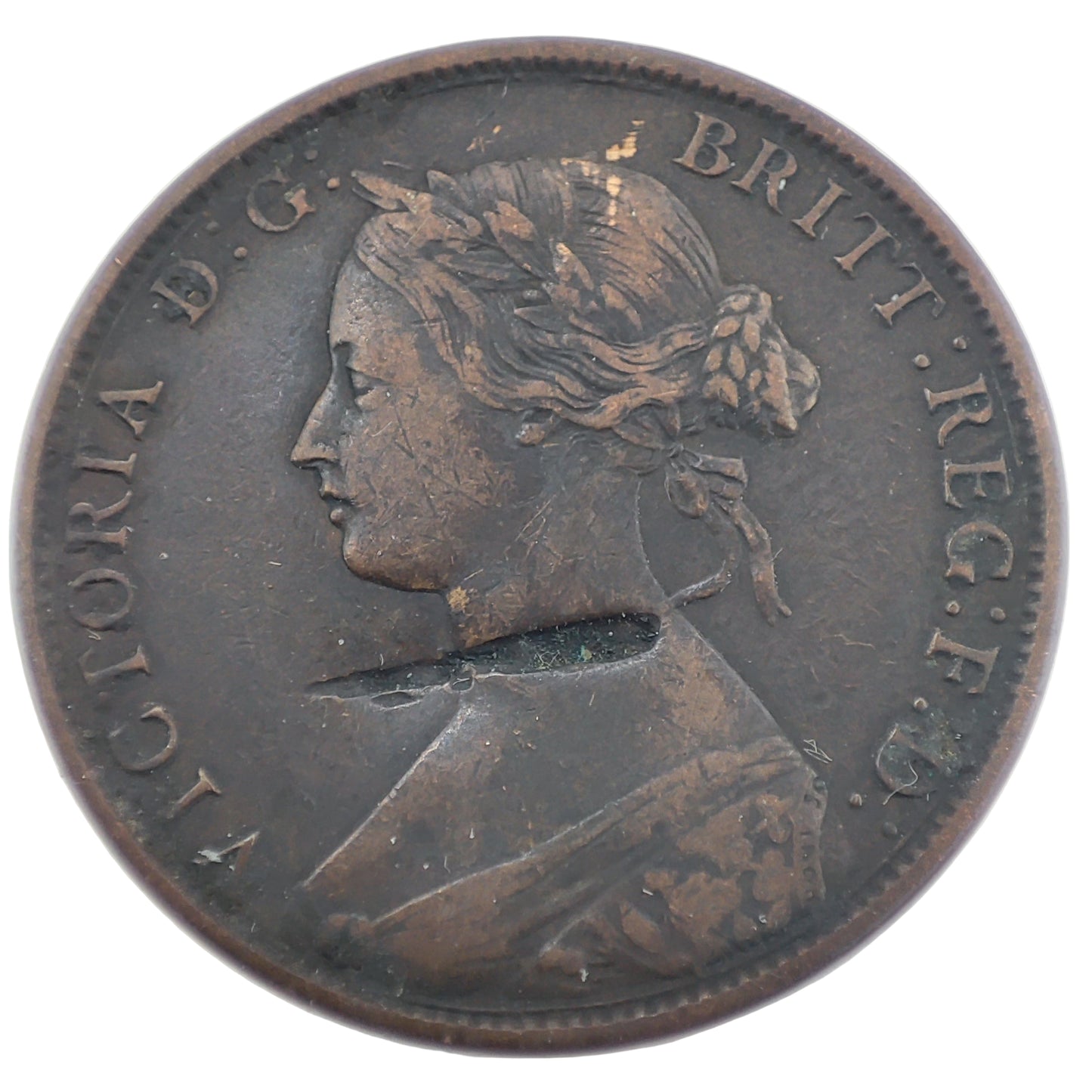 Canada New Brunswick 1864 1 Cent - Graffiti