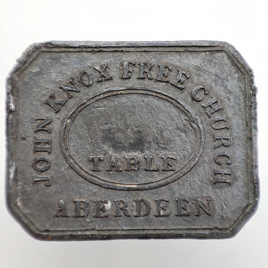 19th c. Scottish Communion Token - John Knox Church Aberdeen