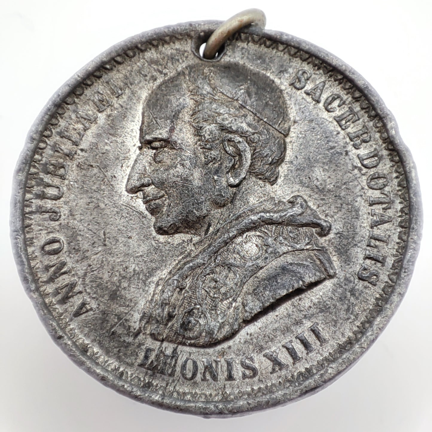 1887 Vatican Pope Leonis XIII Golden Jubilee Medal, 50th Year of Priesthood