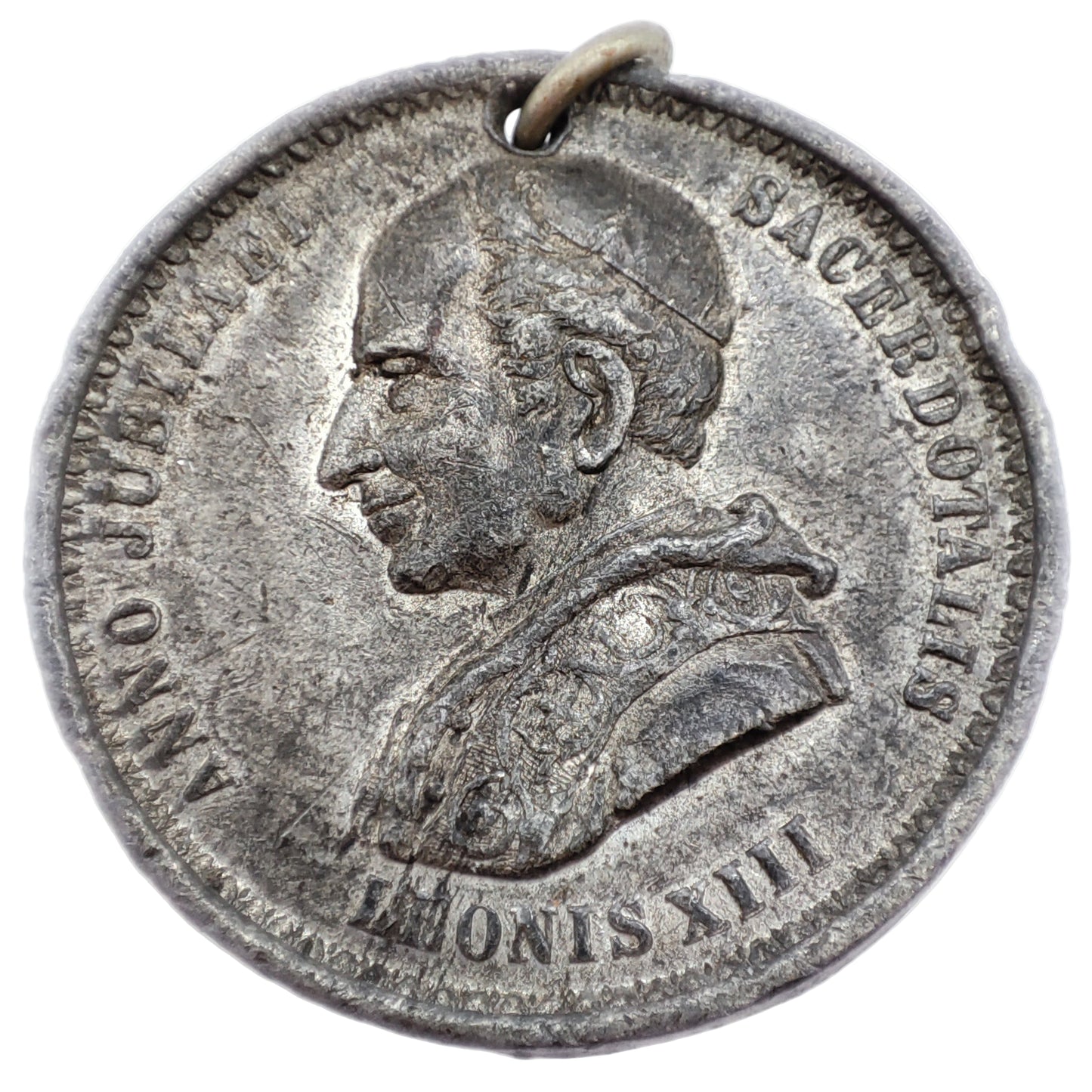 1887 Vatican Pope Leonis XIII Golden Jubilee Medal, 50th Year of Priesthood