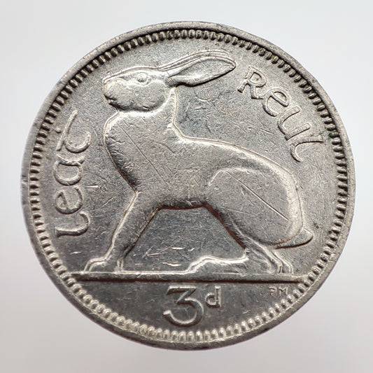 1939 Ireland Hare 1/2 Reul (3 Pingine)