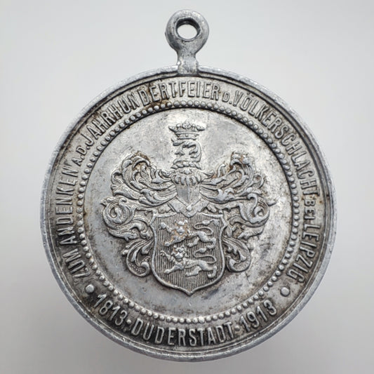 1913 German Duderstadt Medallion - 100th Anniversary of the Battle of the Nations 1813