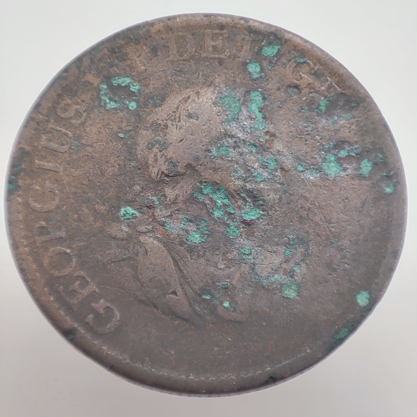 1799 UK 1/2 Penny, George III 3rd Issue