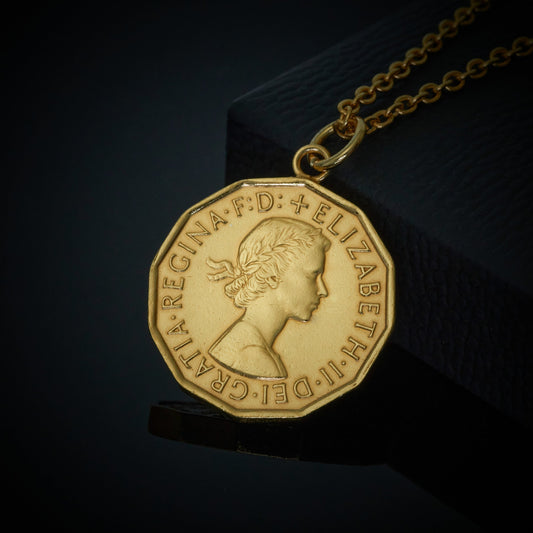 Threepence (1953-1967) - Plated Coin Necklace