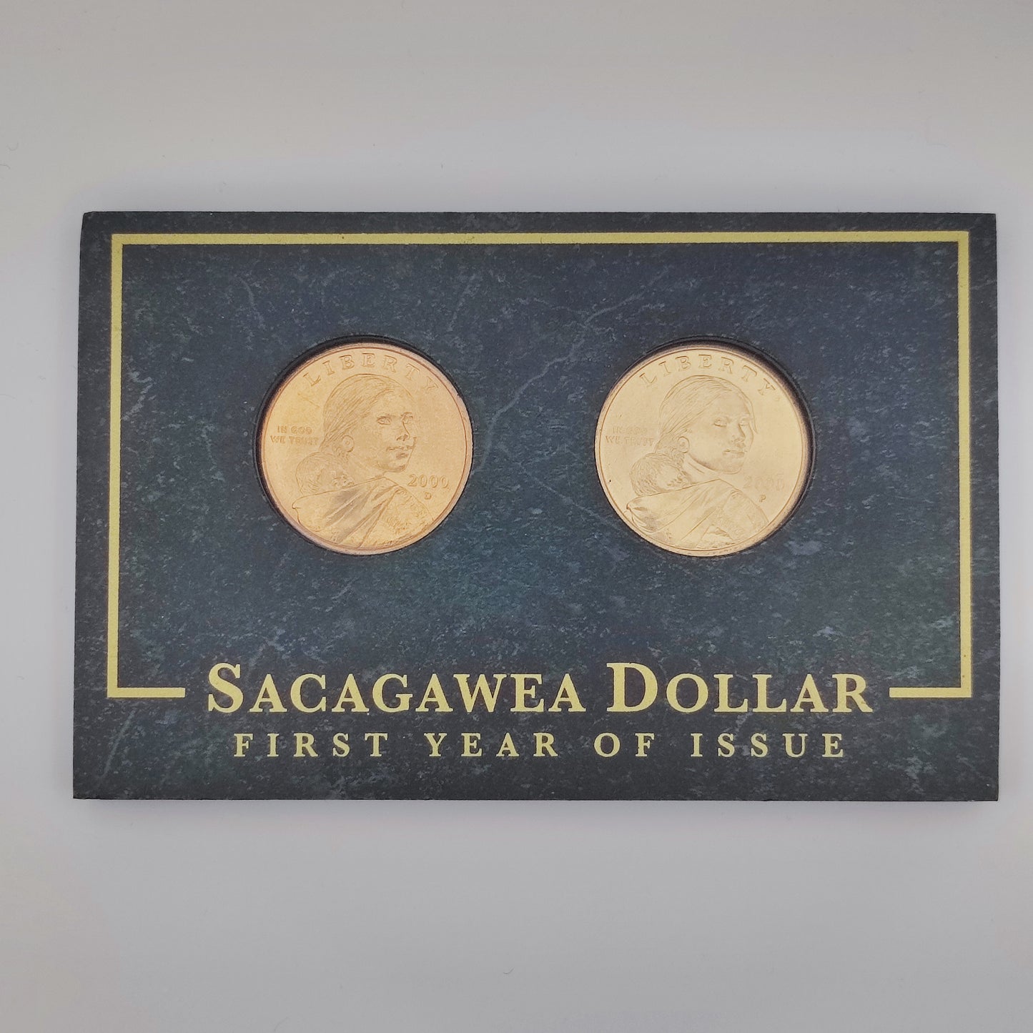 2000D&P USA Sacagawea Dollar First Year of Issue Capsule Set