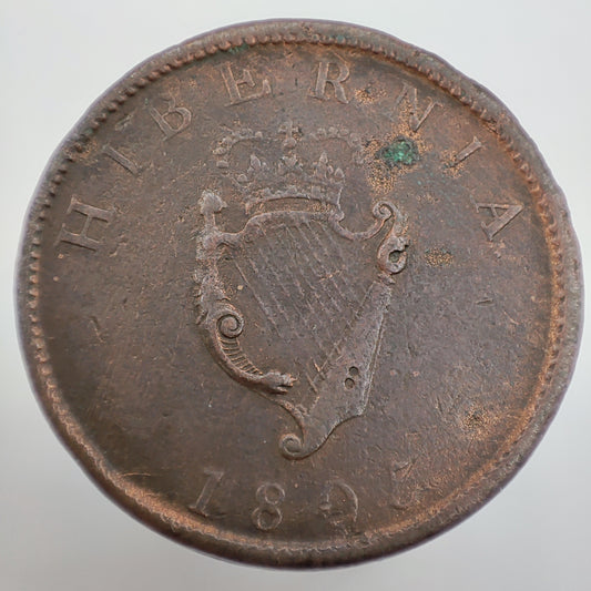 Hibernia (Ireland) 1805 Halfpenny