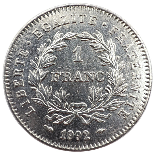 1992 France 1 Franc - 200th Anniversary of the First French Republic