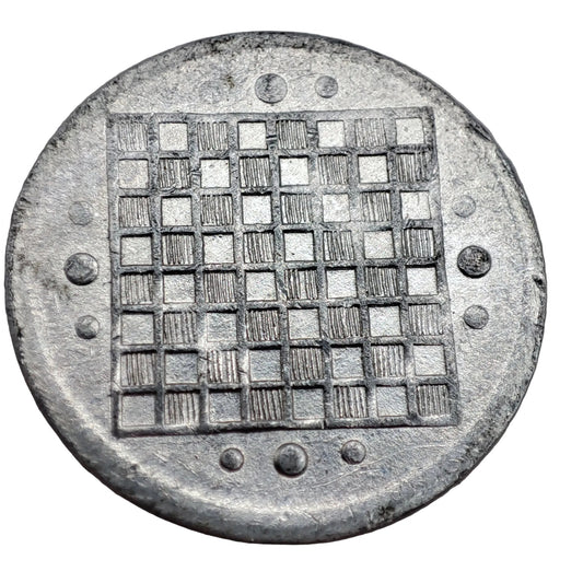 ND Germany 1 Metal Spielgeld Mark (Checkerboard Reverse)