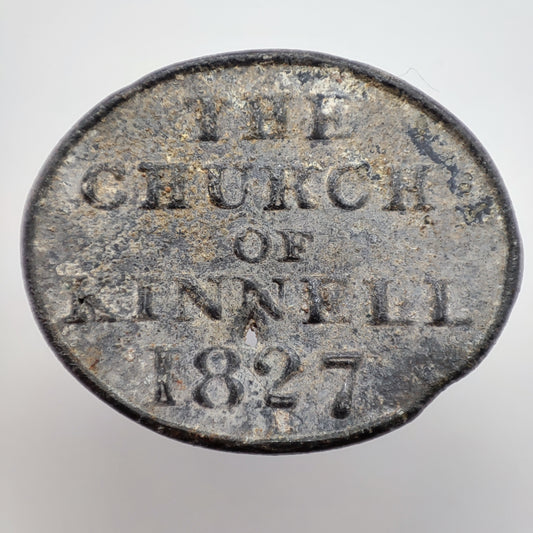 1827 Scottish Communion Token - Church of Kinnell