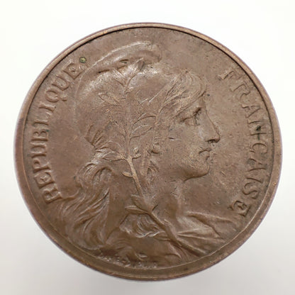 1917 France 5 Centimes (Bronze)