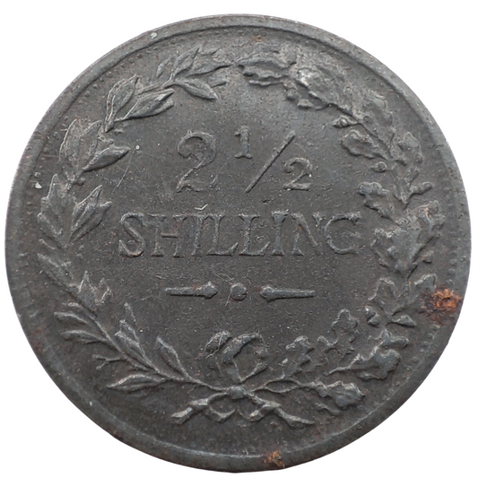 UK Vintage Spielgeld 2 1/2 Iron Shillings, Card Game Currency