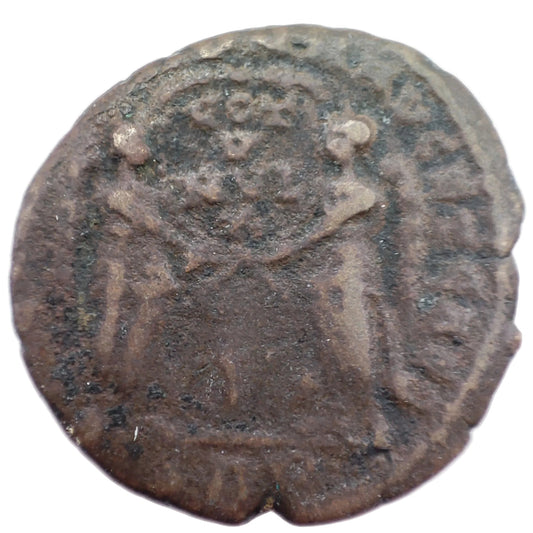 351-355CE Rome, Decentius Æ4, Trier Mint