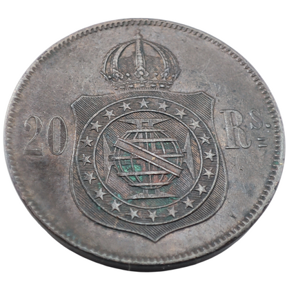 1869 Brazil 20 Réis - Pedro II