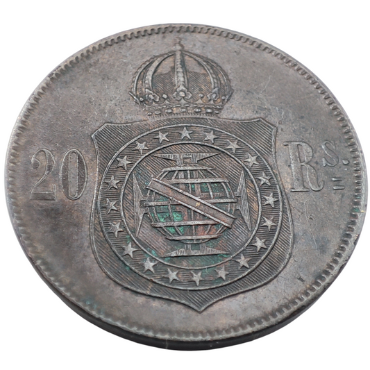 1869 Brazil 20 Réis - Pedro II