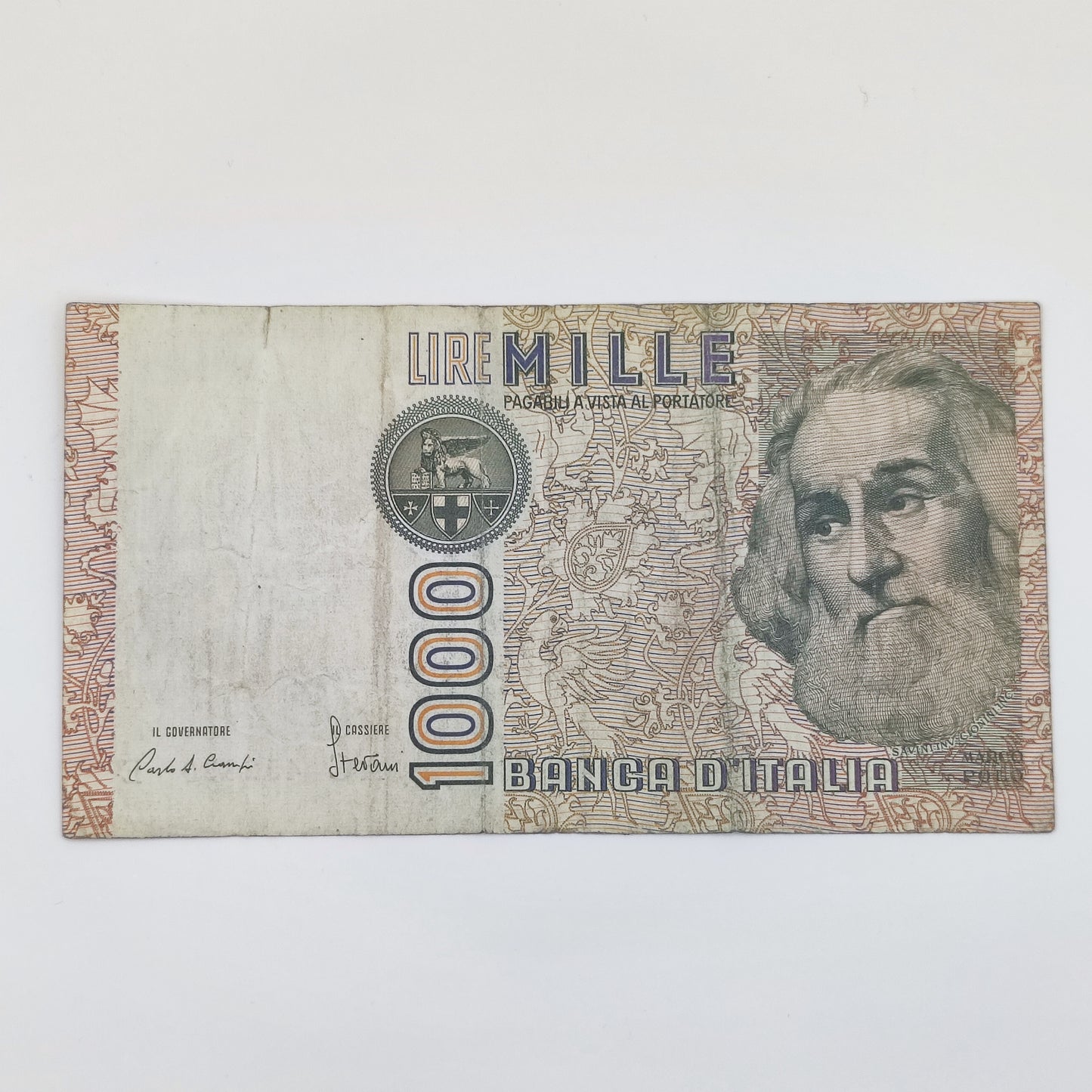 1984 Italy 1000 Lire, Ciampi & Stefani, AC Prefix