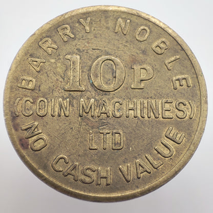Barry Noble 10 Pence Amusements Token